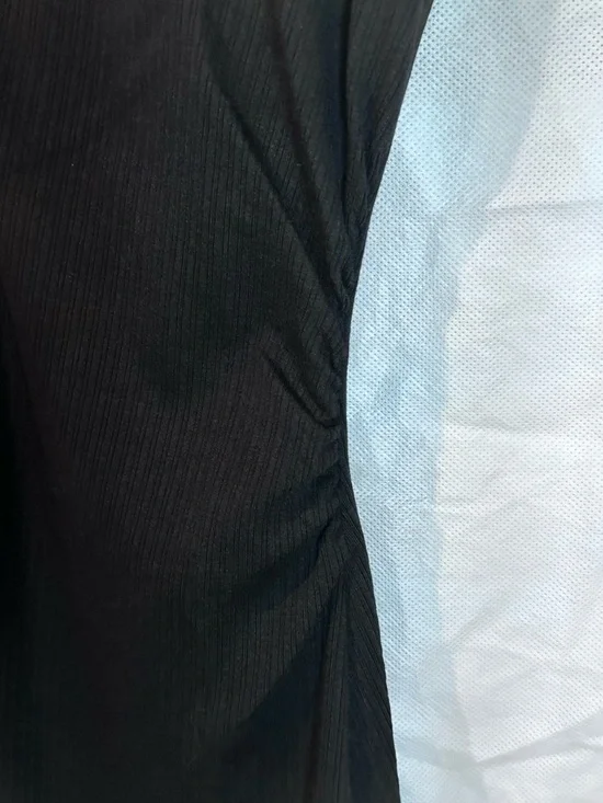 a new day Black Ribbed V-Neck Midi Dress - Picture 5 of 6